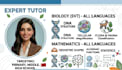 be expert tutor in biology, science, and mathematics