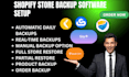 setup shopify store backup rewind vault tinysafe cloudsave storeguard snapsave