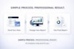 design a clean financial report one page infographic
