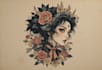 drawing a tattoo design in japanese style