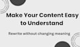 rewrite your content in simple english
