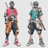 design anime character , cyberpunk character