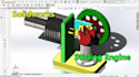 machine part design, engineering cad model, machinery design, machine assembly