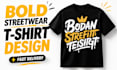 create simple text based t shirt design