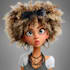 draw a cute cartoon character art