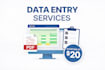 do data entry, copy paste work, pdf to excel or typing work