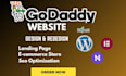 design or redesign godaddy website professional