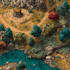 make a fantasy map illustration and world map