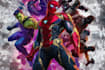 create futuristic superhero character illustration