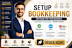 setup bookkeeping software quickbooks xero zoho books and automate workflows