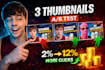 create high CTR youtube thumbnails