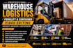 warehouse, logistics, forklift and container loading