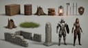 create 3d game assets, 3d game model, unreal engine, 3d props, unity