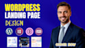 design responsive wordpress website and element pro landing page, element pro