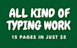 do fast and accurate typing, data entry and copy paste