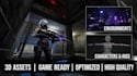 create custom gmod map, playermodel with weapons, 3d assets all in garrys mod