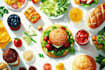 make a food pop art illustration