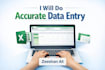 do data entry copy paste excel work