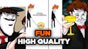 draw funny meme of your characters