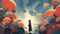 create a beautiful digital illustration