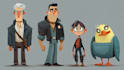 draw cartoon style illustration