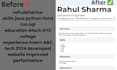 create ats friendly resume, CV and linkedin optimization