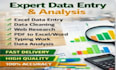 do accurate data entry and excel work