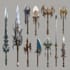 create unique fantasy weapon designs and concept items