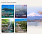 design a modern travel website in figma