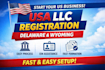register your llc in US, delaware or wyoming with full support