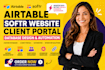 setup airtable  database airtable automation  airtable crm webapp expert softr