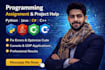 do programming assignments and coding tasks in python java and c sharp