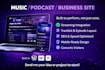 build or setup a music website, podcast website  wordpress website wix editor x