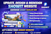 design redesign showit website template customization update showit landing page
