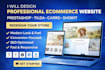 design prestashop tilda carrd showit ecommerce store redesign prestashop website