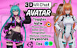create custom vrchat, anime vrc avatar with rigging, unity setup and outfit
