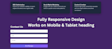build a responsive business website with contact form