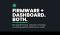 build esp32 stm32 firmware with web app dashboard