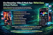 develop live streaming music streaming video streaming tiktok clone ai music app
