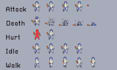 create pixel art character sprite sheet 8bit i6bit direction sprite animation