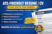write, edit, update, format and design your professional ats resume or cv