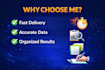 do web research company research and data collection