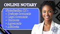notarize documents online, remote online notary, contracts, affidavit, usps form