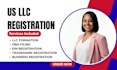 do US llc, pllc, lp registration with ein number and dba filing