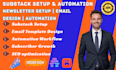 setup substack substack newsletter, promotion, email newsletter lead generation