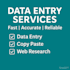 do data entry, copy paste, web research and excel data entry
