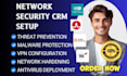 setup network security norton antivirus eset avast cisco duo watchguard crm