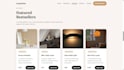 build a responsive landing page in HTML CSS javascript