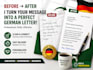 write german letters for jobcenter and bewerbung