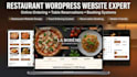 design wordpress restaurant website online ordering reservation booking website